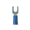 Panduit Fork Terminal, #8 Stud Size, 14 AWG, 600 V, Vinyl Insulated, Blue, 1000 PK PV14-8FF-M - alternate 2